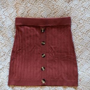 Emory Park button front mini skirt